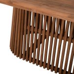 ΤΡΑΠΕΖΙ ΤΡΑΠΕΖΑΡΙΑΣ FB99835 RECYCLED ΤΕΑΚ ΣΕ ΦΥΣΙΚΟ 100x200x75,5Yεκ. TOP 4εκ. - Image 8