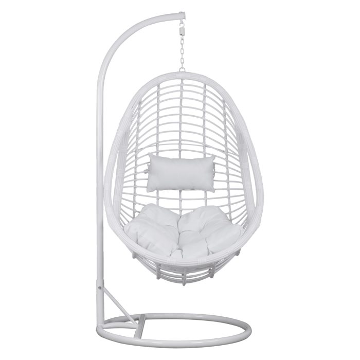 ΚΡΕΜΑΣΤΗ ΠΟΛΥΘΡΟΝΑ ΦΩΛΙΑ FB95541.03 ΜΕ ΛΕΥΚΟ WICKER & ΜΑΞΙΛΑΡΙΑ Φ105Χ195Υ εκ. - Image 3