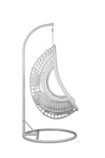 ΚΡΕΜΑΣΤΗ ΠΟΛΥΘΡΟΝΑ ΦΩΛΙΑ FB95541.03 ΜΕ ΛΕΥΚΟ WICKER & ΜΑΞΙΛΑΡΙΑ Φ105Χ195Υ εκ. - Image 4