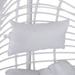 ΚΡΕΜΑΣΤΗ ΠΟΛΥΘΡΟΝΑ ΦΩΛΙΑ FB95541.03 ΜΕ ΛΕΥΚΟ WICKER & ΜΑΞΙΛΑΡΙΑ Φ105Χ195Υ εκ. - Image 5