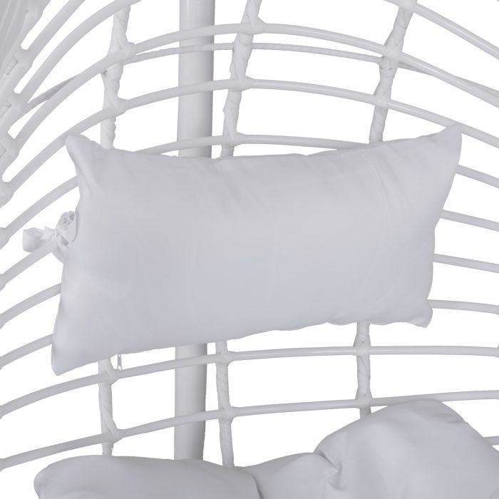 ΚΡΕΜΑΣΤΗ ΠΟΛΥΘΡΟΝΑ ΦΩΛΙΑ FB95541.03 ΜΕ ΛΕΥΚΟ WICKER & ΜΑΞΙΛΑΡΙΑ Φ105Χ195Υ εκ. - Image 5