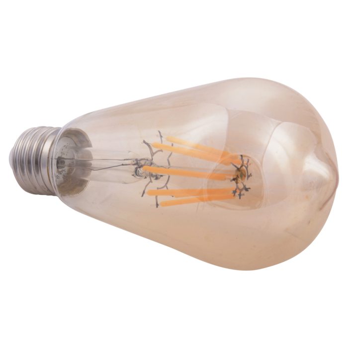 ΛΑΜΠΤΗΡΑΣ FB94188.02 LED FILAMENT 8W E27 DIMMABLE 3000K GOLD - Image 4