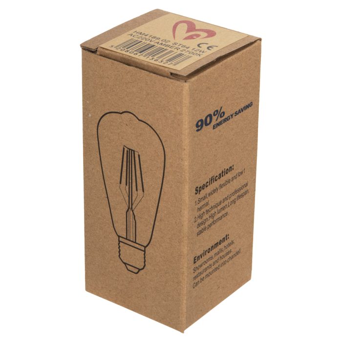 ΛΑΜΠΤΗΡΑΣ FB94189.02 LED FILAMENT 12W E27 2700K GOLD - Image 5