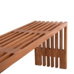 ΠΑΓΚΑΚΙ FB99829 ΜΑΣΙΦ ΞΥΛΟ TEAK ΣΕ ΦΥΣΙΚΟ 139,5x34,5x48,5Υεκ. - Image 4