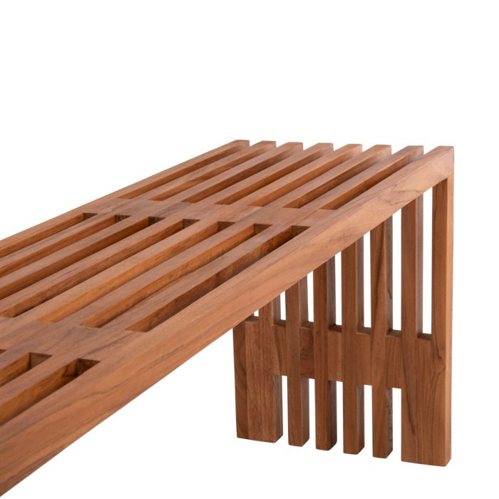 ΠΑΓΚΑΚΙ FB99829 ΜΑΣΙΦ ΞΥΛΟ TEAK ΣΕ ΦΥΣΙΚΟ 139,5x34,5x48,5Υεκ. - Image 4