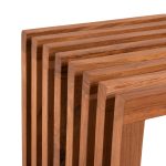 ΠΑΓΚΑΚΙ FB99829 ΜΑΣΙΦ ΞΥΛΟ TEAK ΣΕ ΦΥΣΙΚΟ 139,5x34,5x48,5Υεκ. - Image 5