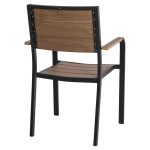 ΠΟΛΥΘΡΟΝΑ ΑΛΟΥΜΙΝΙΟΥ ΜΑΥΡΗ ΜΕ POLYWOOD FB95127.03 56x55x85,5Yεκ. - Image 5