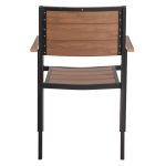 ΠΟΛΥΘΡΟΝΑ ΑΛΟΥΜΙΝΙΟΥ ΜΑΥΡΗ ΜΕ POLYWOOD FB95127.03 56x55x85,5Yεκ. - Image 6