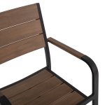 ΠΟΛΥΘΡΟΝΑ ΑΛΟΥΜΙΝΙΟΥ ΜΑΥΡΗ ΜΕ POLYWOOD FB95127.03 56x55x85,5Yεκ. - Image 8