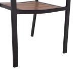 ΠΟΛΥΘΡΟΝΑ ΑΛΟΥΜΙΝΙΟΥ ΜΑΥΡΗ ΜΕ POLYWOOD FB95127.03 56x55x85,5Yεκ. - Image 10