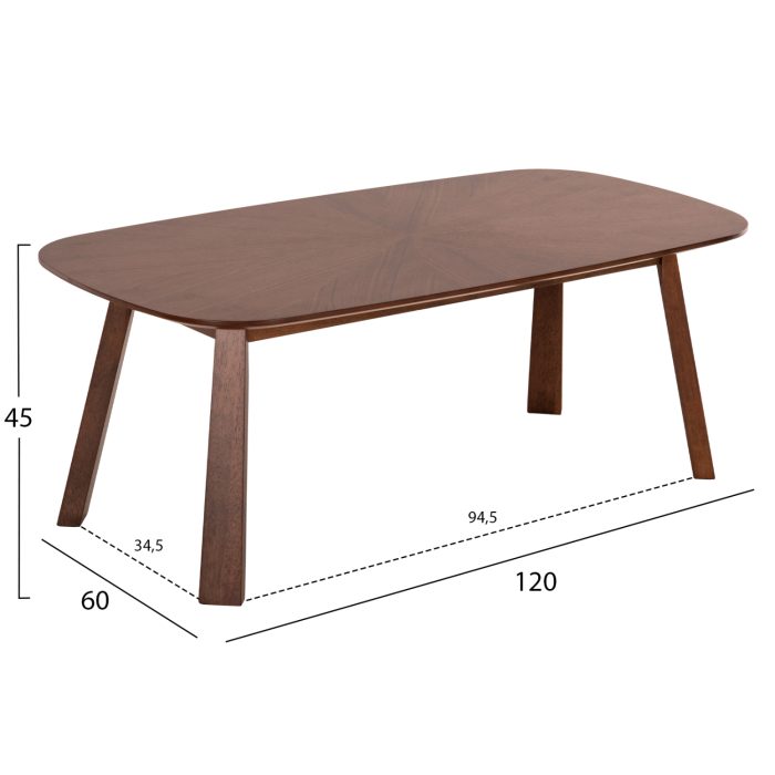 ΤΡΑΠΕΖΙ ΣΑΛΟΝΙΟΥ FB99737 MDF ΣΕ ΚΑΡΥΔΙ ΧΡΩΜΑ 120x60x45Υεκ. - Image 2