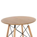ΤΡΑΠΕΖΙ ΣΤΡΟΓΓΥΛΟ FB90060.04 ΦΥΣΙΚΟ ΧΡΩΜΑ MDF-ΠΟΔΙΑ ΟΞΙΑΣ ΣΕ ΦΥΣΙΚΟ ΧΡΩΜΑ Φ60Χ76Υεκ. - Image 4