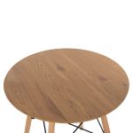 ΤΡΑΠΕΖΙ ΣΤΡΟΓΓΥΛΟ FB90060.04 ΦΥΣΙΚΟ ΧΡΩΜΑ MDF-ΠΟΔΙΑ ΟΞΙΑΣ ΣΕ ΦΥΣΙΚΟ ΧΡΩΜΑ Φ60Χ76Υεκ. - Image 5