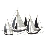 ΜΕΤΑΛΛΙΚΟ ΔΙΑΚΟΣΜΗΤΙΚΟ ΤΟΙΧΟΥ FB97160 ΑΝΘΡΑΚΙ ΛΕΥΚΟ ΧΡΥΣΟ 91x3x55Y εκ.