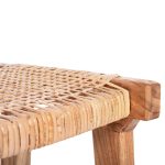 ΣΚΑΜΠΟ ΜΕΣΑΙΟΥ ΥΨΟΥΣ ΑΠΟ MINDI ΞΥΛΟ ΚΑΙ ΚΑΘΙΣΜΑ RATTAN 40X35X66Υεκ.FB99382.11 - Image 8