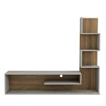 ΣΥΝΘΕΤΟ ΤΗΛΕΟΡΑΣΗΣ FB98908.14 ΜΕΛΑΜΙΝΗ ΓΚΡΙ STONE TEXTURE-ΦΥΣΙΚΟ 150x29,5x120Υεκ. - Image 4