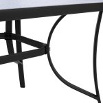 ΤΡΑΠΕΖΙ BRUNO 150X90Χ72Υεκ. ΓΚΡΙ ΜΕΤΑΛΛΙΚΟ ΜΕ ΓΥΑΛΙΝΗ ΕΠΙΦΑΝΕΙΑ FB5145.01 - Image 4