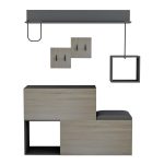 ΕΠΙΠΛΟ ΕΙΣΟΔΟΥ FB98957.11 ΜΕΛΑΜΙΝΗ ΣΕ SONAMA-ΓΚΡΙ 120x20x72Υ εκ. - Image 3