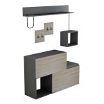 ΕΠΙΠΛΟ ΕΙΣΟΔΟΥ FB98957.11 ΜΕΛΑΜΙΝΗ ΣΕ SONAMA-ΓΚΡΙ 120x20x72Υ εκ. - Image 5