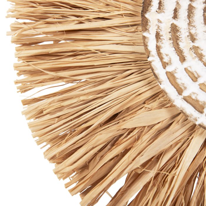 ΕΠΙΤΡΑΠΕΖΙΟ ΔΙΑΚΟΣΜΗΤΙΚΟ FB94224 ΙΝΕΣ RAFFIA ΣΕ ΦΥΣΙΚΟ-ΜΑΥΡΗ ΞΥΛΙΝΗ ΒΑΣΗ 18x9x43Υεκ. - Image 6