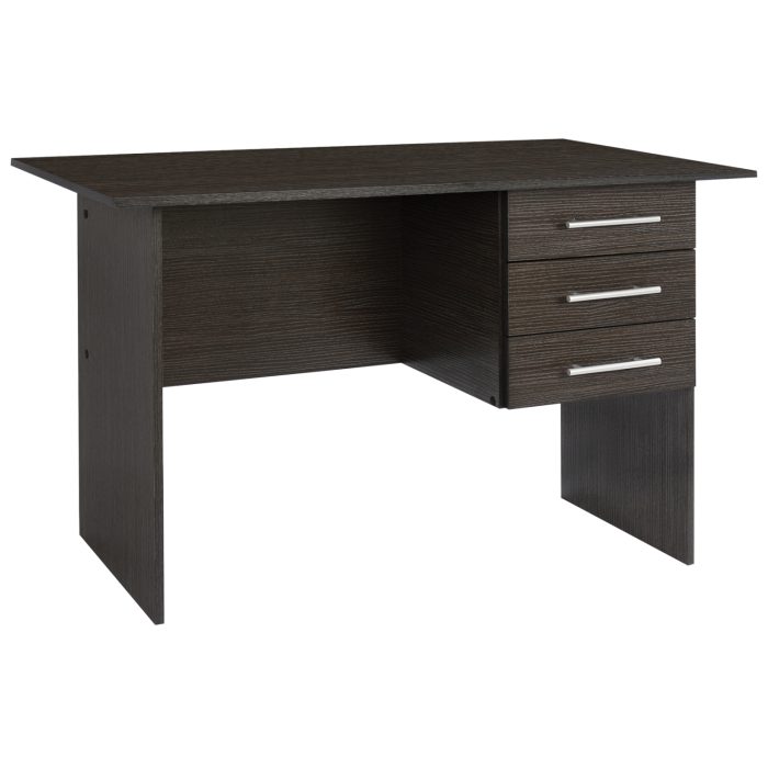 ΓΡΑΦΕΙΟ ΜΕΛΑΜΙΝΗΣ FB92029.01 ΜΕ 3 ΣΥΡΤΑΡΙΑ ZEBRANO 120X60X76 εκ. - Image 1