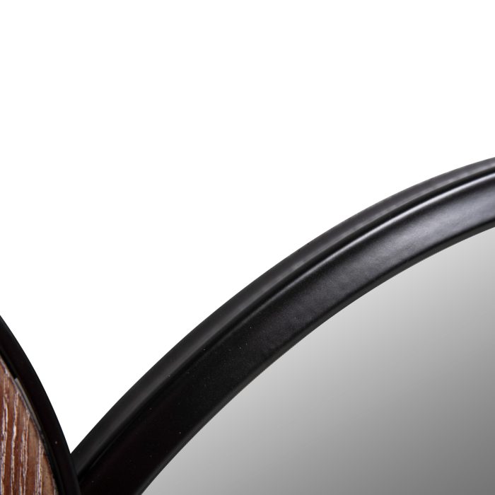 ΚΑΘΡΕΠΤΗΣ ΤΟΙΧΟΥ ΣΤΡΟΓΓΥΛΟΣ FB94217 MDF-BLACK METAL 123x5x63Υεκ. - Image 6