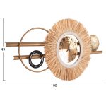 ΡΟΛΟΙ ΤΟΙΧΟΥ FB94200 ΜΕΤΑΛΛΟ & ΙΝΕΣ RAFFIA ΣΕ ΓΗΙΝΑ ΧΡΩΜΑΤΑ 100x49Υεκ. - Image 2