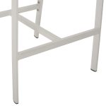 ΣΚΑΜΠΟ ΑΛΟΥΜΙΝΙΟΥ ΛΕΥΚΟ ΜΕ ΜΠΡΑΤΣΑ RATTAN & TEXTLINE 56x58x105Yεκ. FB95892.22 - Image 8