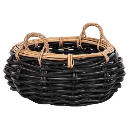 ΚΑΛΑΘΙ ΔΑΠΕΔΟΥ FB94378 ΜΑΥΡO&ΦΥΣΙΚΟ ΧΡΩΜΑ- CL RATTAN Φ62x36Yεκ.