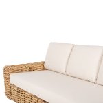 ΚΑΝΑΠΕΣ ΤΡΙΘΕΣΙΟΣ ΕΞ.ΧΩΡΟΥ FB99808 ΞΥΛΟ MANGO-RATTAN ΦΥΣΙΚΟ-ΛΕΥΚΑ ΜΑΞΙΛΑΡΙΑ 216x88x85Υεκ - Image 7