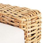 ΚΑΝΑΠΕΣ ΤΡΙΘΕΣΙΟΣ ΕΞ.ΧΩΡΟΥ FB99808 ΞΥΛΟ MANGO-RATTAN ΦΥΣΙΚΟ-ΛΕΥΚΑ ΜΑΞΙΛΑΡΙΑ 216x88x85Υεκ - Image 8