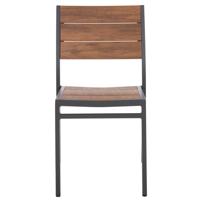 ΚΑΡΕΚΛΑ ΑΛΟΥΜΙΝΙΟΥ FB96063.02 ΣΚΟΥΡΟ ΓΚΡΙ ΜΕ POLYWOOD 46x52x86Υεκ. - Image 3