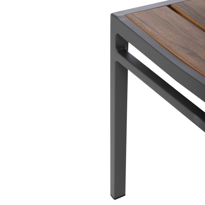 ΚΑΡΕΚΛΑ ΑΛΟΥΜΙΝΙΟΥ FB96063.02 ΣΚΟΥΡΟ ΓΚΡΙ ΜΕ POLYWOOD 46x52x86Υεκ. - Image 9