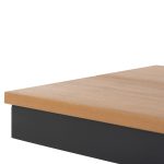 ΠΑΓΚΑΚΙ ΑΛΟΥΜΙΝΙΟΥ FB96038.01 ΑΝΘΡΑΚΙ ΜΕ POLYWOOD ΚΑΘΙΣΜΑ ΣΕ ΦΥΣΙΚΟ 150x36x45Υεκ. - Image 8