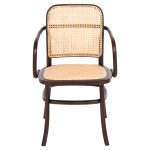 ΠΟΛΥΘΡΟΝΑ FB98748 ΞΥΛΟ ΟΞΙΑΣ ΣΕ ΚΑΦΕ-ΠΛΕΞΗ RATTAN ΣΕ ΦΥΣΙΚΟ 55x55x90Yεκ - Image 3