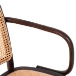 ΠΟΛΥΘΡΟΝΑ FB98748 ΞΥΛΟ ΟΞΙΑΣ ΣΕ ΚΑΦΕ-ΠΛΕΞΗ RATTAN ΣΕ ΦΥΣΙΚΟ 55x55x90Yεκ - Image 9