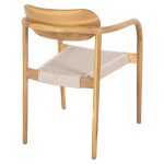 ΠΟΛΥΘΡΟΝΑ FB99636.07 ΞΥΛΟ TEAK ΦΥΣΙΚΟ & ΜΠΕΖ ΣΧΟΙΝΙ 55x54x80Yεκ. - Image 5