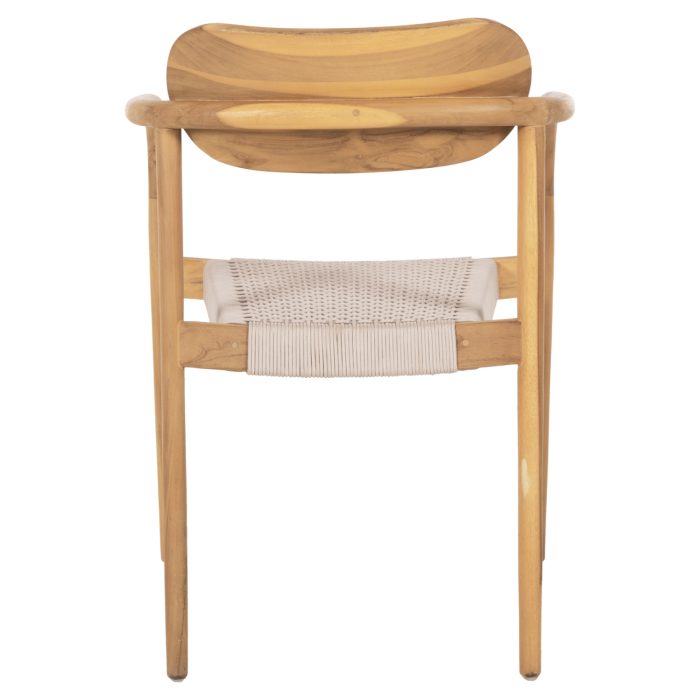 ΠΟΛΥΘΡΟΝΑ FB99636.07 ΞΥΛΟ TEAK ΦΥΣΙΚΟ & ΜΠΕΖ ΣΧΟΙΝΙ 55x54x80Yεκ. - Image 6
