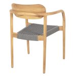 ΠΟΛΥΘΡΟΝΑ FB99636.08 ΞΥΛΟ TEAK ΦΥΣΙΚΟ & ΓΚΡΙ ΣΧΟΙΝΙ 55x54x80Yεκ. - Image 5