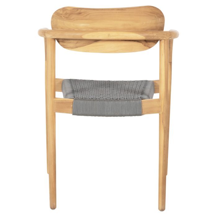 ΠΟΛΥΘΡΟΝΑ FB99636.08 ΞΥΛΟ TEAK ΦΥΣΙΚΟ & ΓΚΡΙ ΣΧΟΙΝΙ 55x54x80Yεκ. - Image 6
