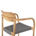 ΠΟΛΥΘΡΟΝΑ FB99636.08 ΞΥΛΟ TEAK ΦΥΣΙΚΟ & ΓΚΡΙ ΣΧΟΙΝΙ 55x54x80Yεκ. - Image 9