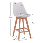 ΣΚΑΜΠΟ ΜΠΑΡ FB98000.11 ΣΕ ΛΕΥΚΟ 47,5x55x105Y εκ. - Image 2