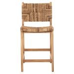 ΣΚΑΜΠΟ ΜΠΑΡ FB99842 ΞΥΛO TEAK ΣΕ ΦΥΣΙΚΟ-ΨΑΘΑ 46x55x96Υεκ. - Image 3