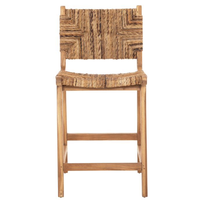 ΣΚΑΜΠΟ ΜΠΑΡ FB99842 ΞΥΛO TEAK ΣΕ ΦΥΣΙΚΟ-ΨΑΘΑ 46x55x96Υεκ. - Image 3