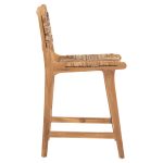 ΣΚΑΜΠΟ ΜΠΑΡ FB99842 ΞΥΛO TEAK ΣΕ ΦΥΣΙΚΟ-ΨΑΘΑ 46x55x96Υεκ. - Image 4