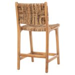 ΣΚΑΜΠΟ ΜΠΑΡ FB99842 ΞΥΛO TEAK ΣΕ ΦΥΣΙΚΟ-ΨΑΘΑ 46x55x96Υεκ. - Image 5