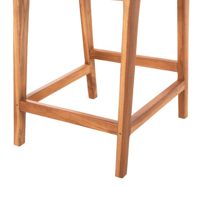 ΣΚΑΜΠΟ ΜΠΑΡ FB99842 ΞΥΛO TEAK ΣΕ ΦΥΣΙΚΟ-ΨΑΘΑ 46x55x96Υεκ. - Image 9