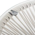 ΤΡΑΠΕΖΙ ΒΟΗΘΗΤΙΚΟ FB95874.12 ΜΕΤΑΛΛΟ ΜΑΥΡΟ-ΣΥΝΘ. RATTAN ΛΕΥΚΟ Φ47x45Yεκ. - Image 6