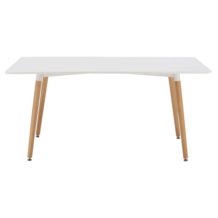 ΤΡΑΠΕΖΙ FB98697.01, ΛΕΥΚΟ MDF, ΞΥΛΙΝΑ ΠΟΔΙΑ ΟΞΙΑ,160Χ90X74,5Υ εκ - Image 3