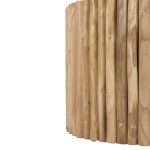 ΤΡΑΠΕΖΙ ΣΑΛΟΝΙΟΥ ΣΤΡΟΓΓΥΛΟ FB99864 ΚΛΑΔΙΑ TEAK-ΦΥΣΙΚΟ Φ60,5x46Υεκ. - Image 7